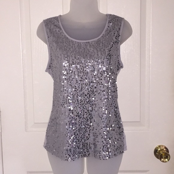 George Tops - Sequined Tank Top